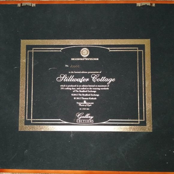 STILLWATER COTTAGE THOMAS KINKADE - Picture 3 of 5